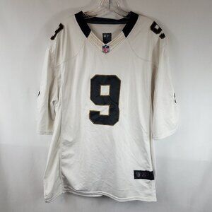 NFL On Field XXXL White Jersey #9 Drew Brees Jersey New Orleans Saints